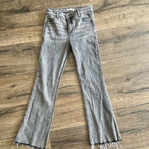 tractr jeans grey boot cut flare girls 12